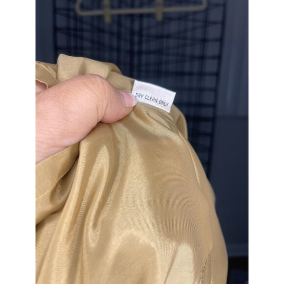 NWT Rickie Freeman for Teri John Women's Gold Brocade Skirt Size 2 - Picture 3 of 5